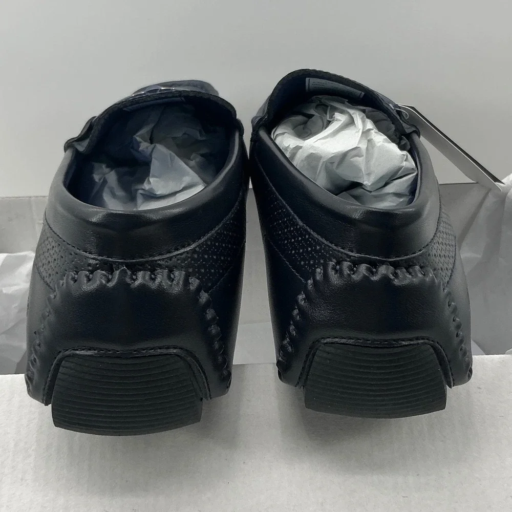 Akademiks Tabor-02 Mens Navy Blue Driving Loafers Bit Slip On Shoes Size 10 NEW